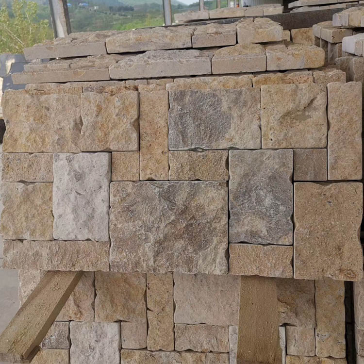 China Yellow Beige Limestone Wall Tiles Panels for Exterior Wall Cladding