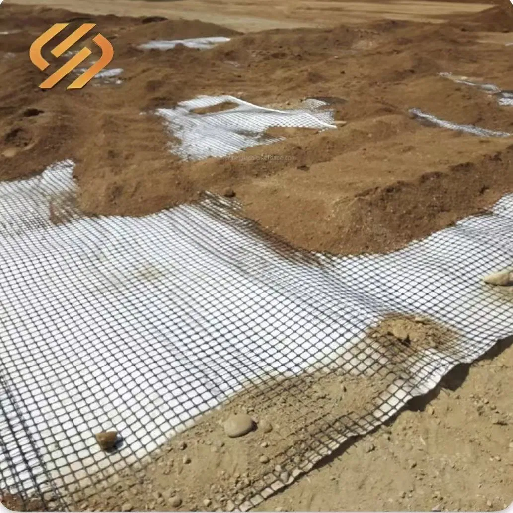 Combined Geogrid and Geotextile Biaxial Geogrid Bonded to Nonwoven Geotextile