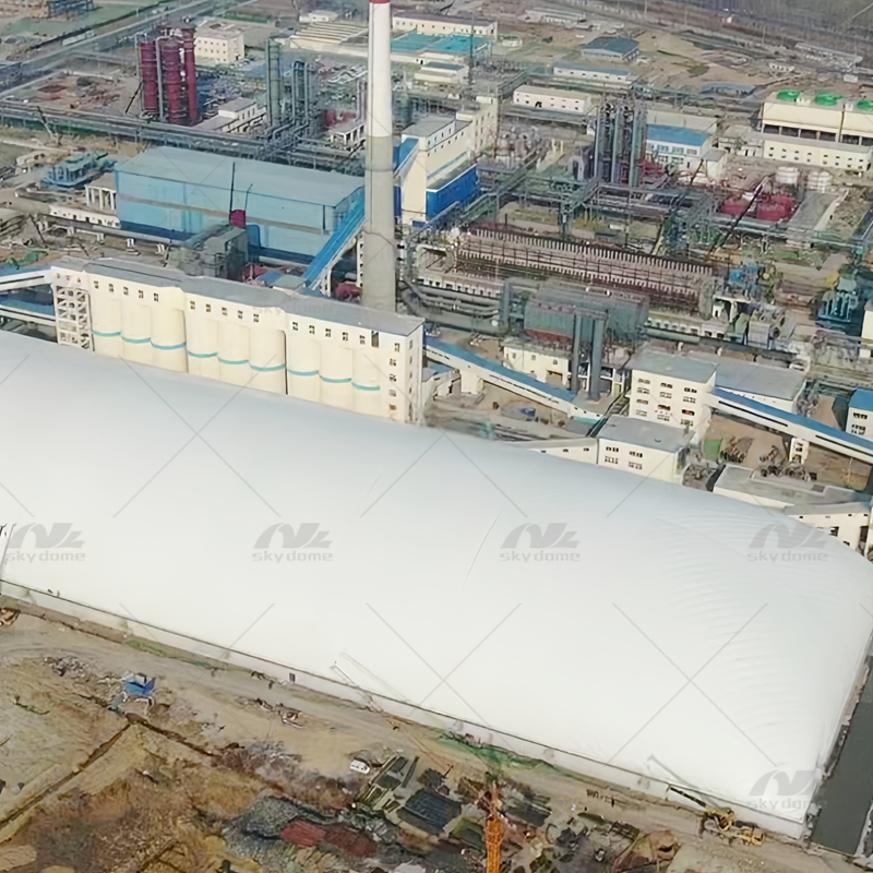 PVDF Inflatable Membrane Building Industry Coal Storage Dome
