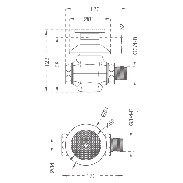 Time Delay Toilet Water Saving Brass Pedal Cheap Flush Valve