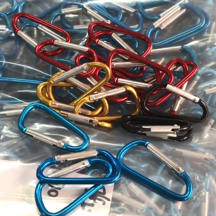 Climbing Lock Keychain Snap Hook Safety Heavy Duty Metal Spring Clip