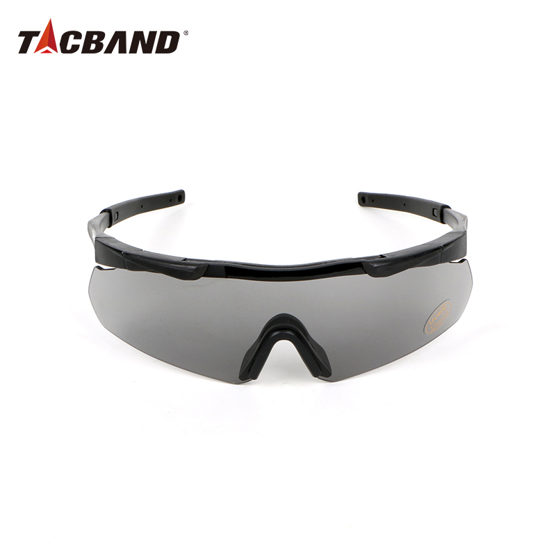 Tacband Tactical Lightweight Semi-Rimless Frame Hunting Shooting 3-Lens Set Safety Glasses
