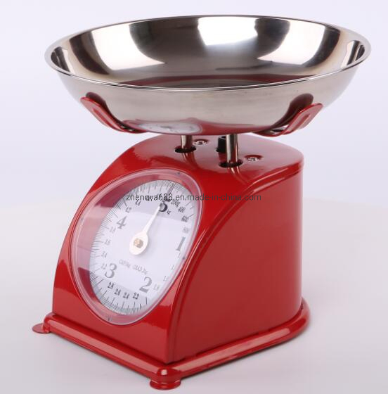 Кухонные весы механические Retro Red на 5 кг