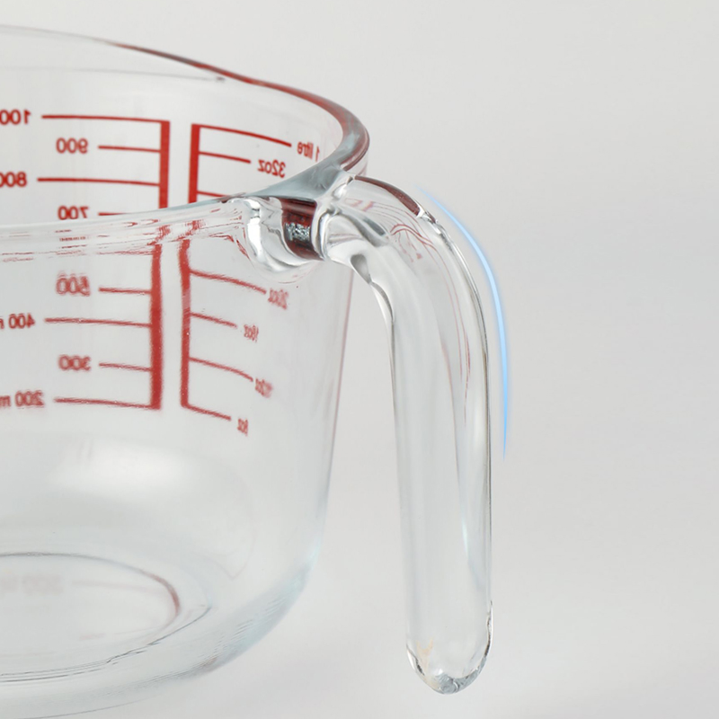 Reliable 1000ml Scaled Glass Cup for Home Cooking Measurements