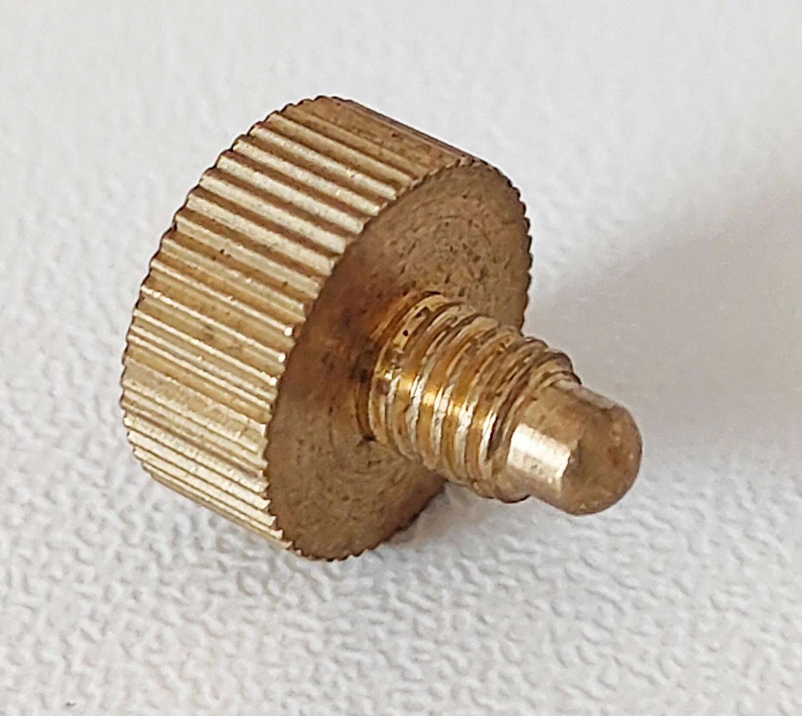 GB 835, M4 Brass High Knurled Head Thumb Screw/Captive Screw