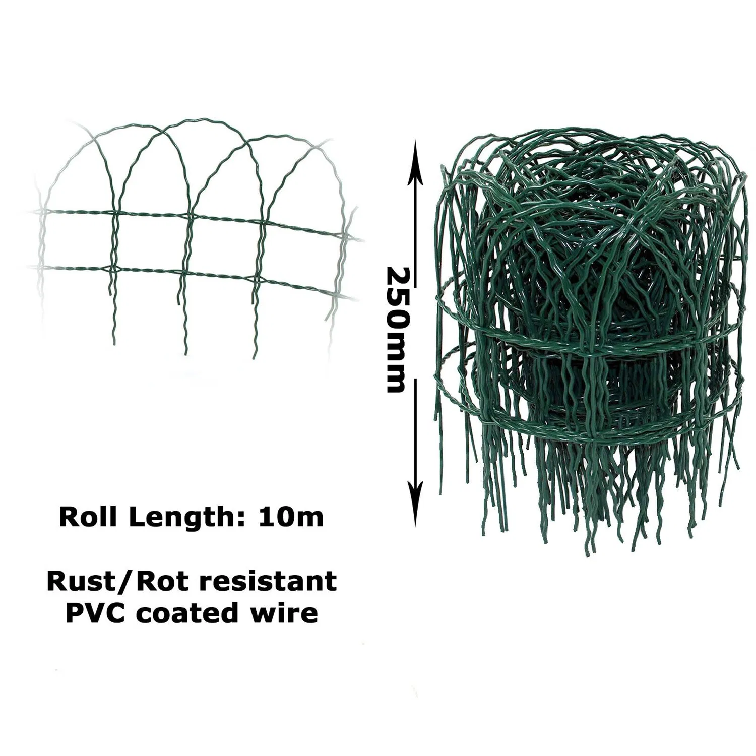 PVC Coated Garden Border Fence Garden Border Edge Fencing