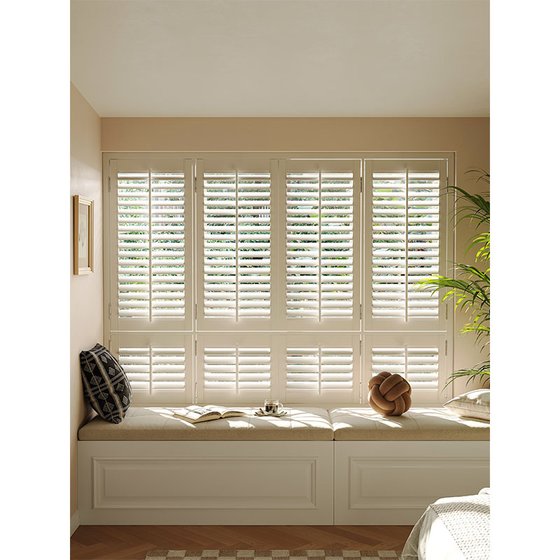 Durable Moistureproof PVC Shutter Home Living Room Window Treatment