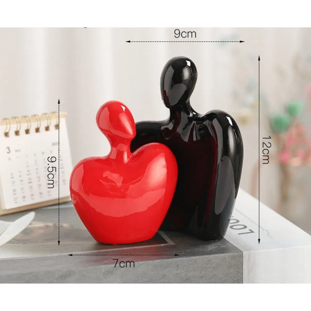 Couple Statue Hug Sculpture Art Ornament Wbb29922