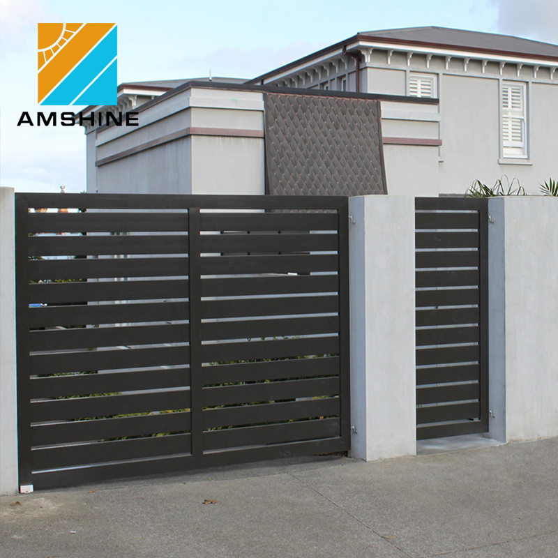 Custom Garden Aluminum Metal Fence Panel Outdoor Slat Fence Louver Fence