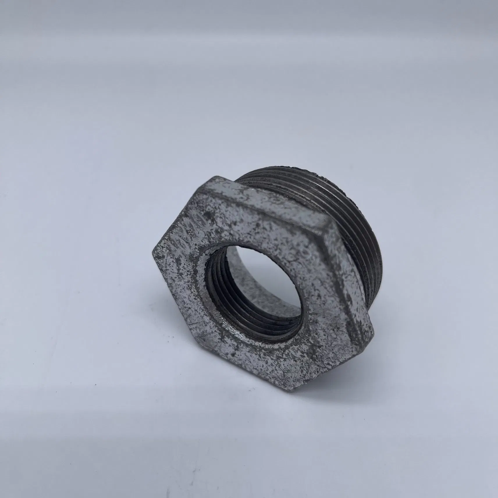 Galvanized Malleable Iron Pipe Fittings Reducing Hexagon Threaded Bushing BS NPT DIN