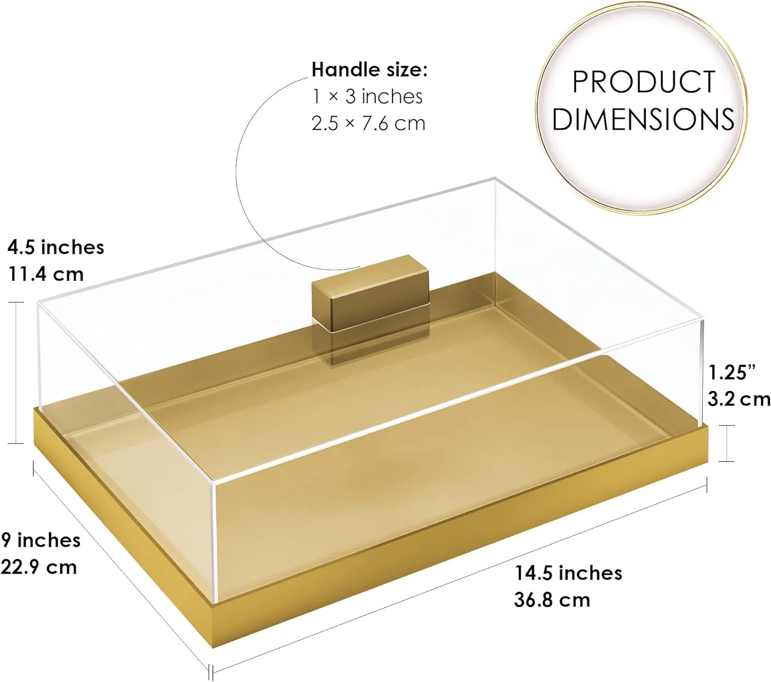 Customize Clear Acrylic Food Tray