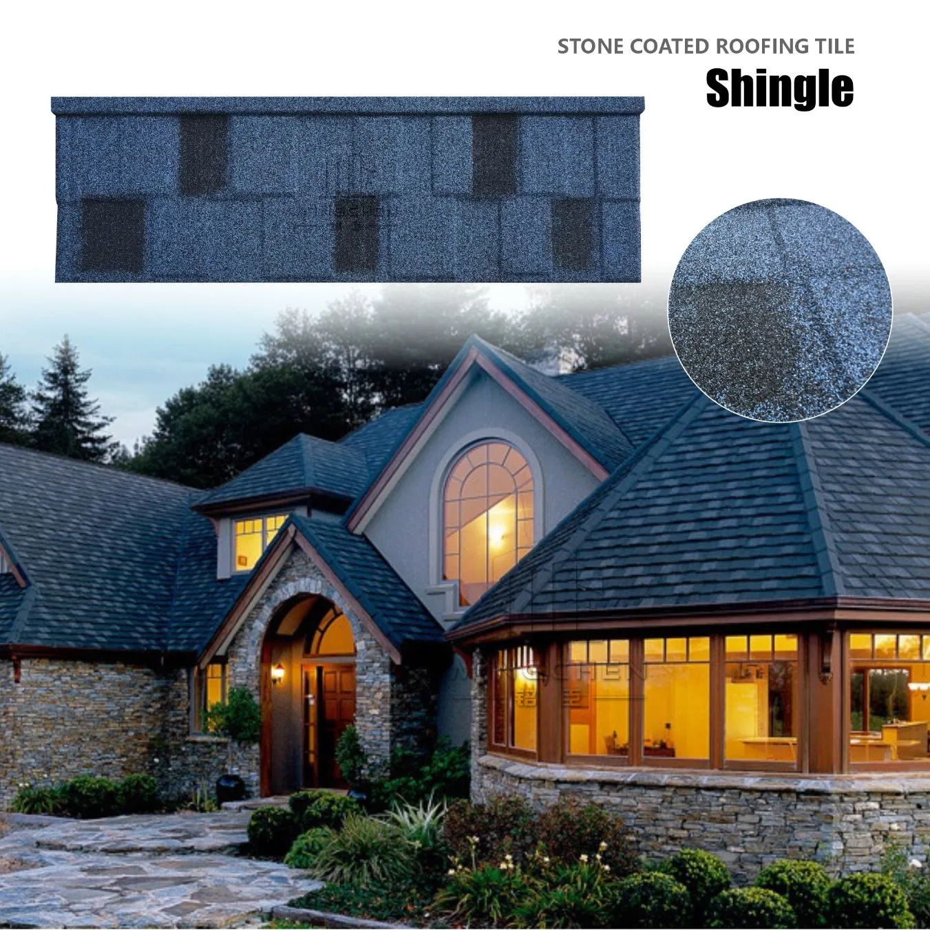 High Quality Stone Coating Metal Roof Tiles Anti-Corrosion and Rust-Proof for Apartments Decra