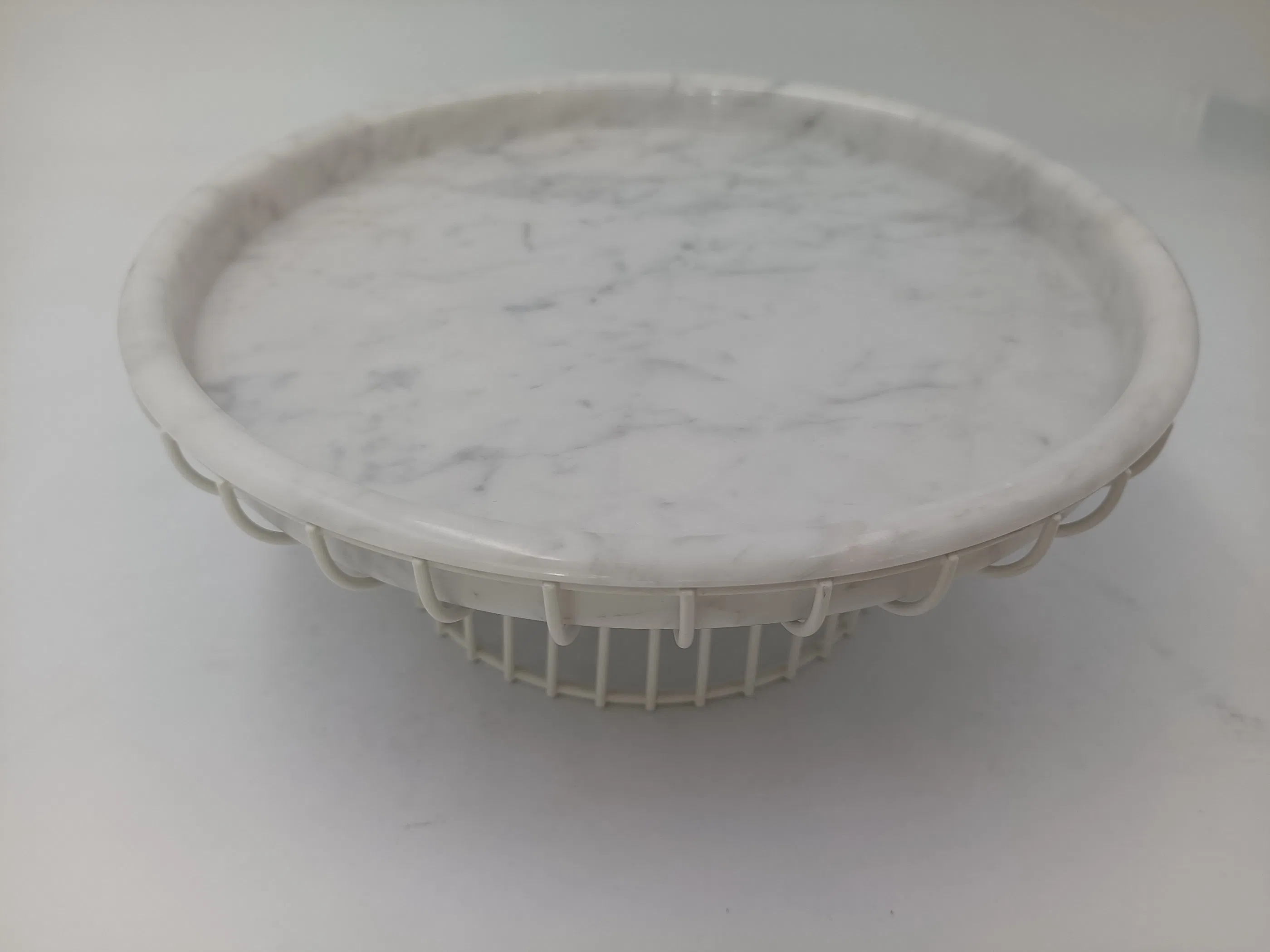 Natural Stone Marble Fruit Trays Fruit Plate for Home Decoration