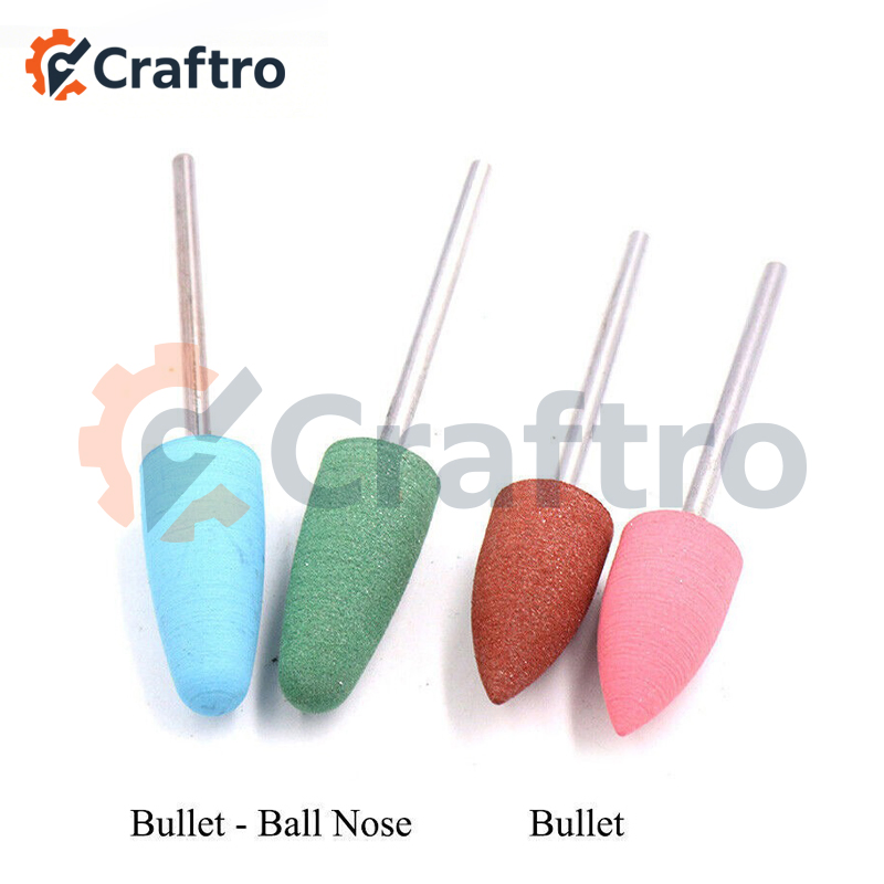 Nail Art Silicone Rubber Polisher Bits Compatible with Nail Drill Micromotor System