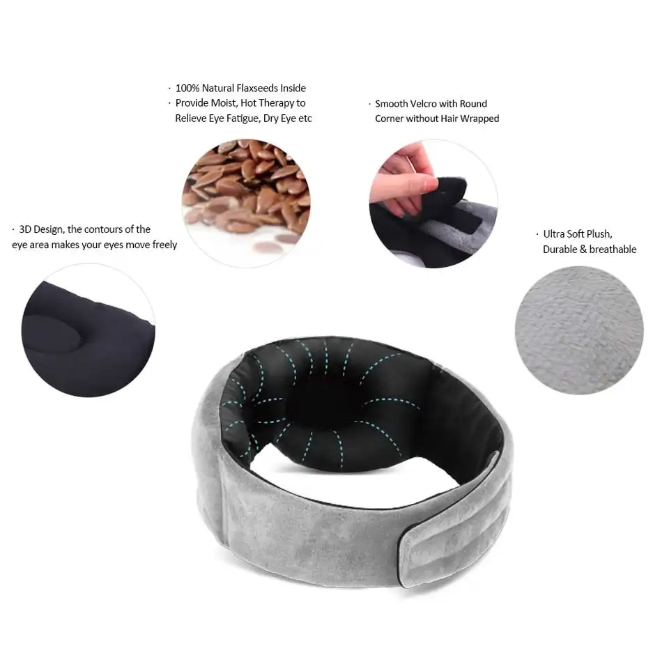 Steam Heat Eye Mask Blindfold Night Sleeping Eye Mask 3D Block out Light