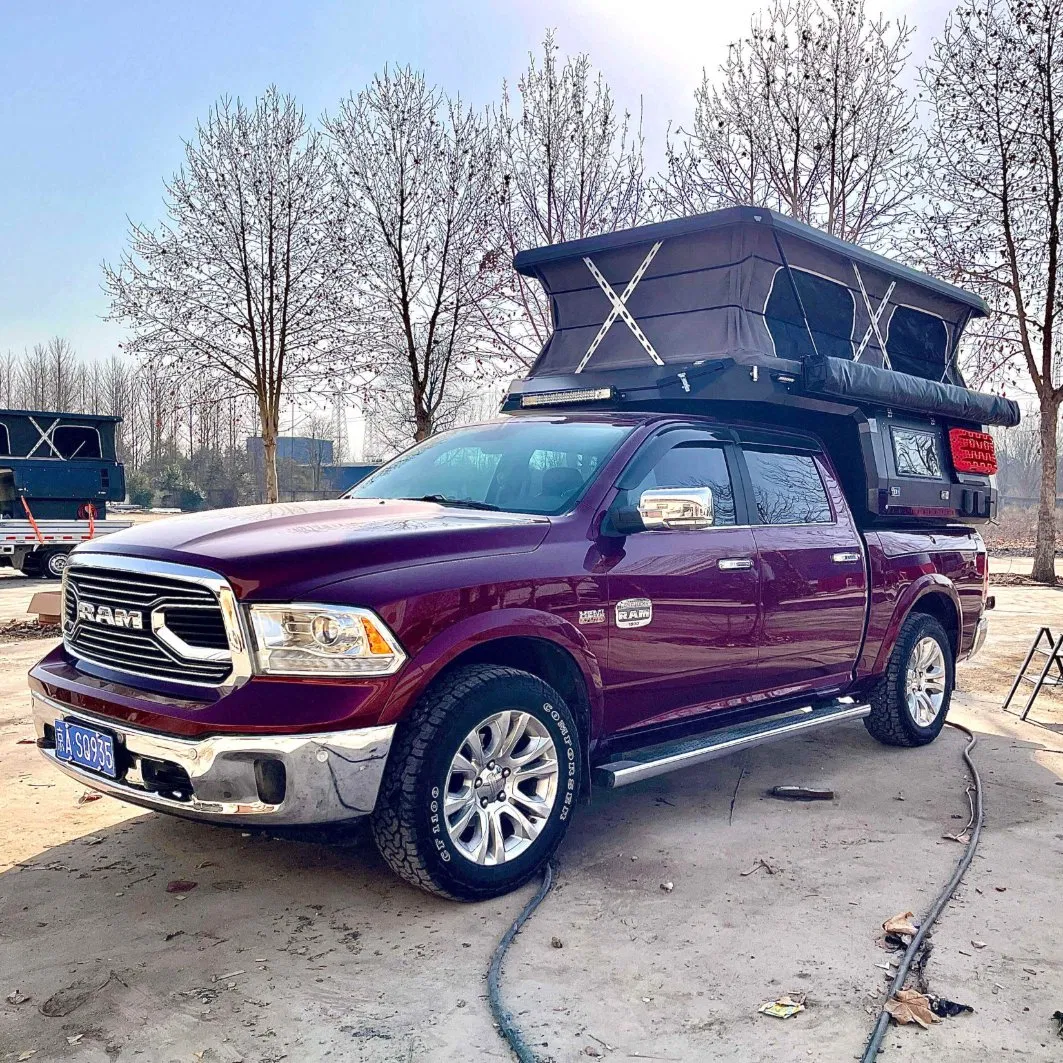 Accessible Design Pop up Truck Camper for Campers with Mobility Needs Featuring Ramp Entry