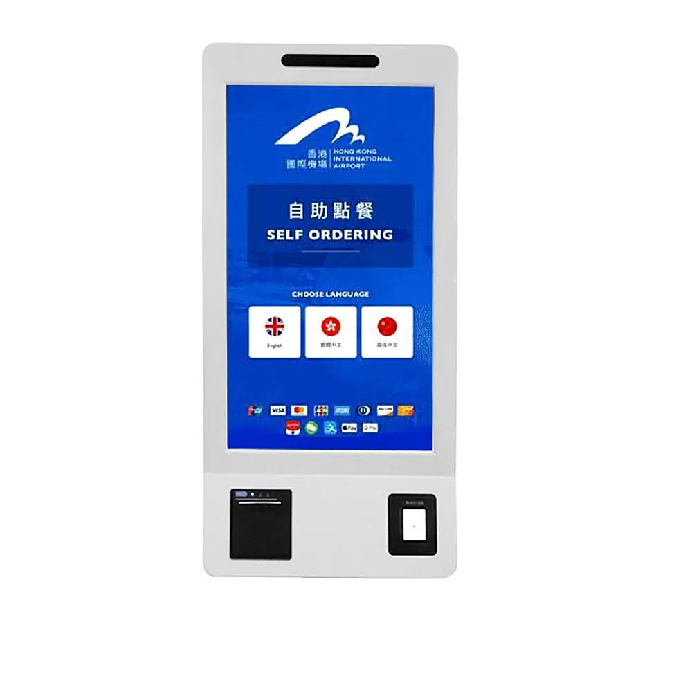 Kfc Restaurant 21 24 32 43inch Touch Screen Cashless POS Fast Food Self Service Order Payment Terminal Kiosk Floor Stand Machine