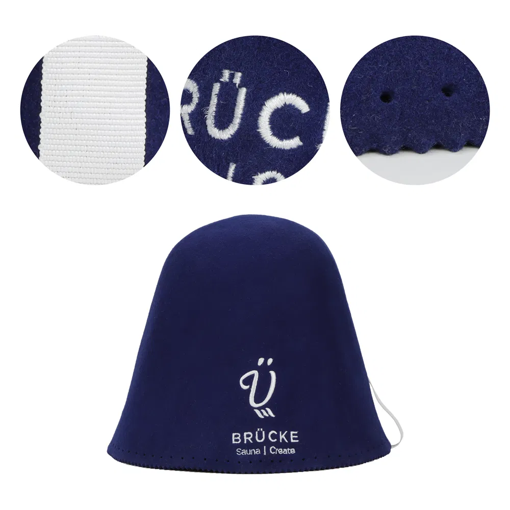 Wholesale Customize Design Wool Australian Merino Wool Felt Sauna Hat