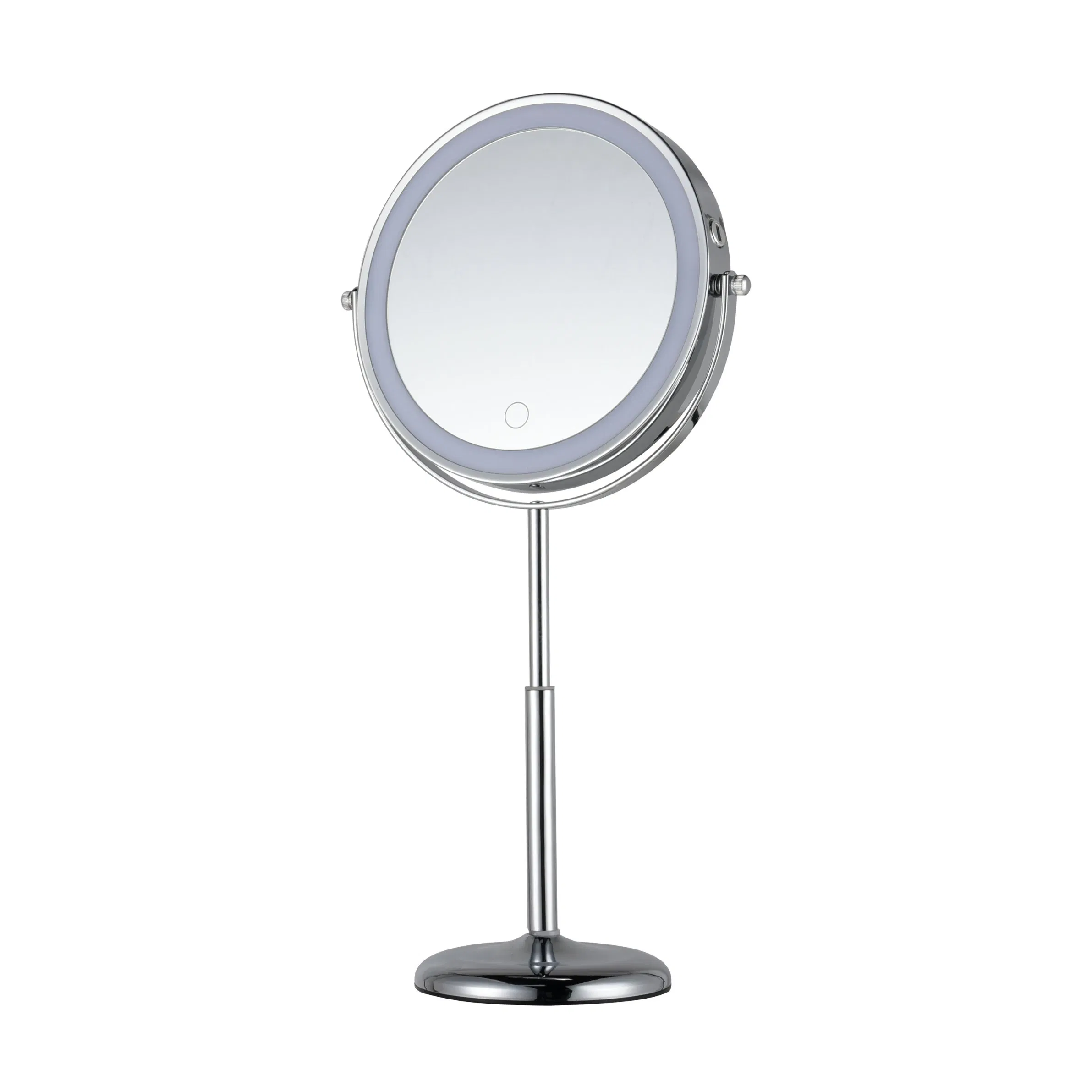 360-Degree Adjustable 10X Cosmetic LED Makeup Table Mirror with Type-C Charging