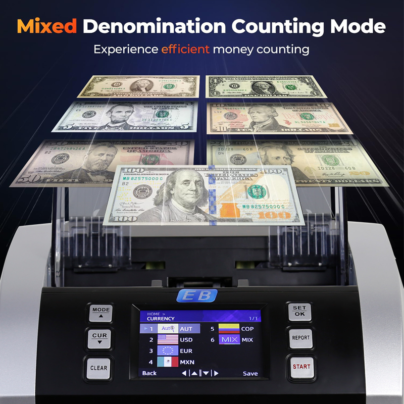 LD-1686 Low price banknotes counter machines  with UV MG and CIS function