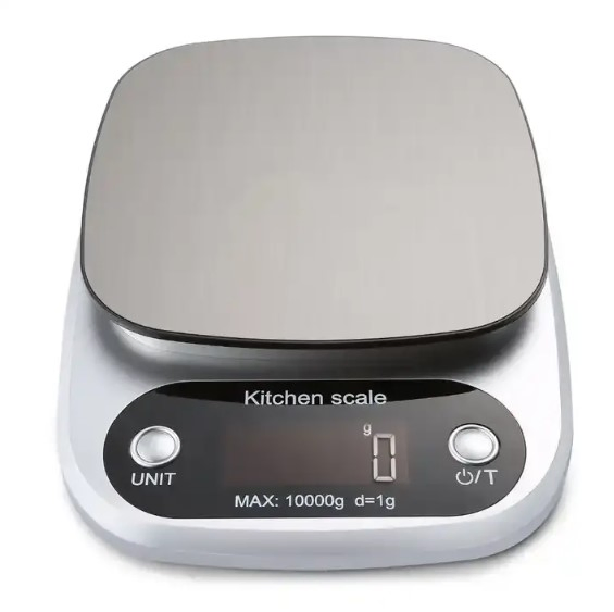 Кухонные весы Food Gram с LCD дисплеем и стальным корпусом