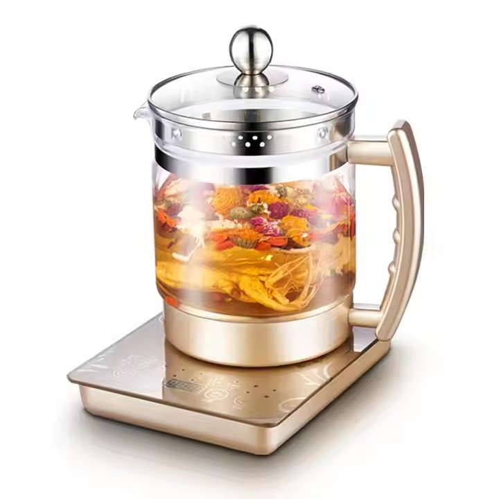 2L Fully Automatic Electric Glass Tea Kettle Rice Cooker with Ceramic Inner Kettles Electric Health Kettles