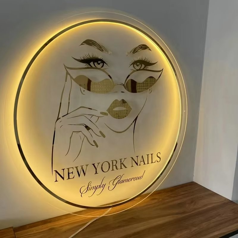 Acrylic Logo Custom LED Channel Letters Shop Display Company 3D Business Backlit Signs Store Outdoor 30 12 LED Strips 1 Set