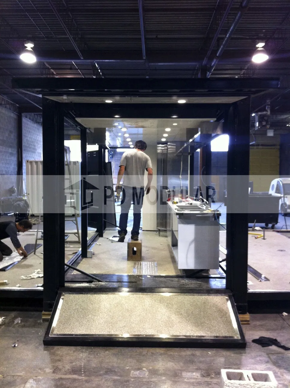 Special Comfortable Prefabricated Modern Mobile Flip Coffee Shop