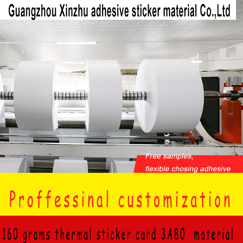 160 Grams Thermal Card Sticker 3A80 Barcode Material Factory Wholesale Xzrm-83161 Label Sticker