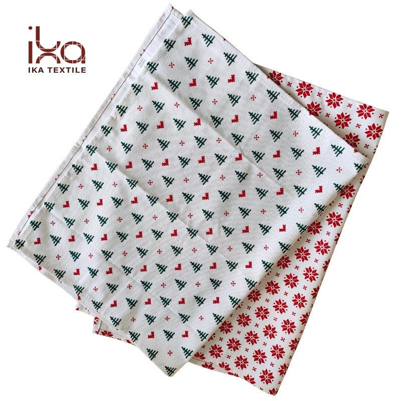 White Wedding Personalized Cloth Eco Friendly Logo Cotton Custom Printed Restaurant Table Napkin with Hemstitch