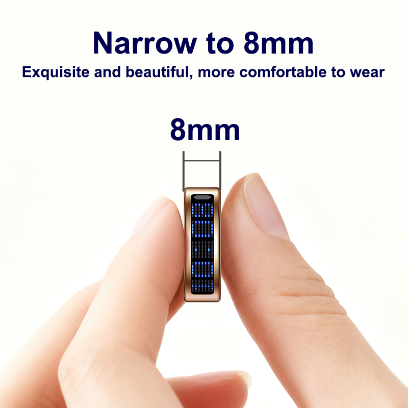 Умное кольцо с сенсорным экраном для спорта и здоровья