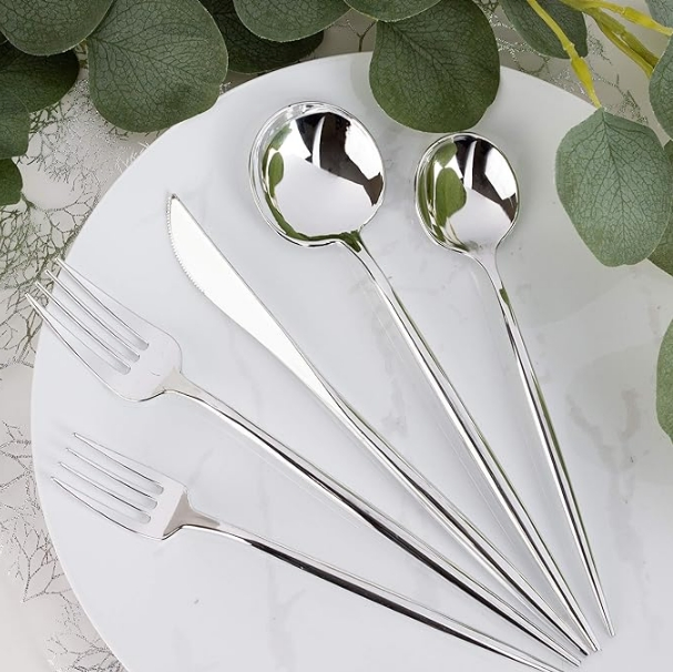 Novelty Modern Flatware Cutlery Disposable Plastic
