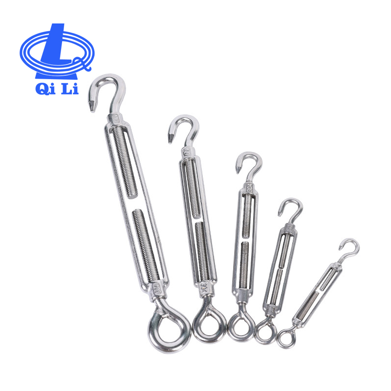 Top Quality Stainless Steel M4-M24 Wire Rope Eye Hook Tensioning Turnbuckle