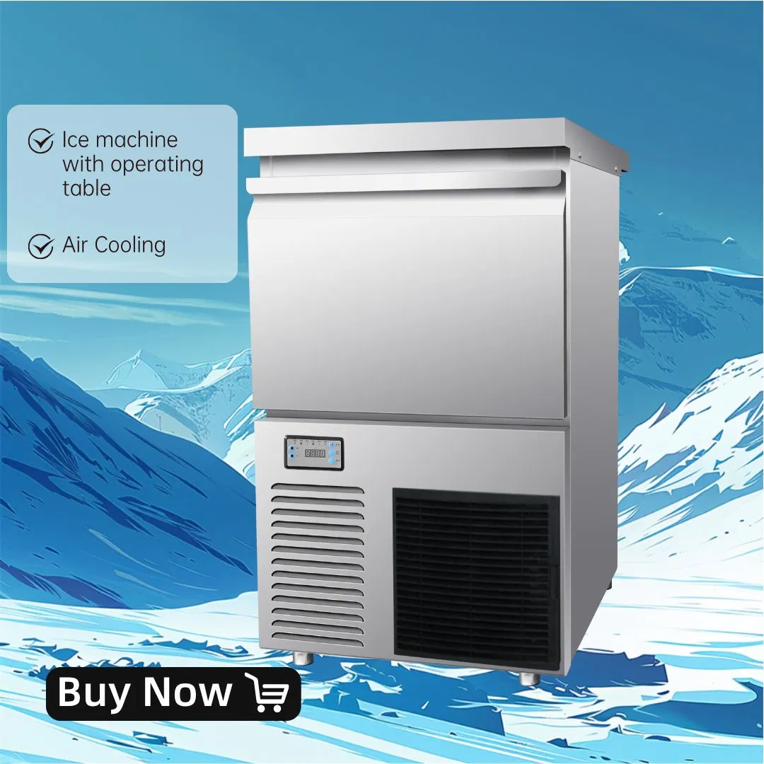 50kg/24h Daily Output Commercial Ice Machine Maker for Restaurants and Bars