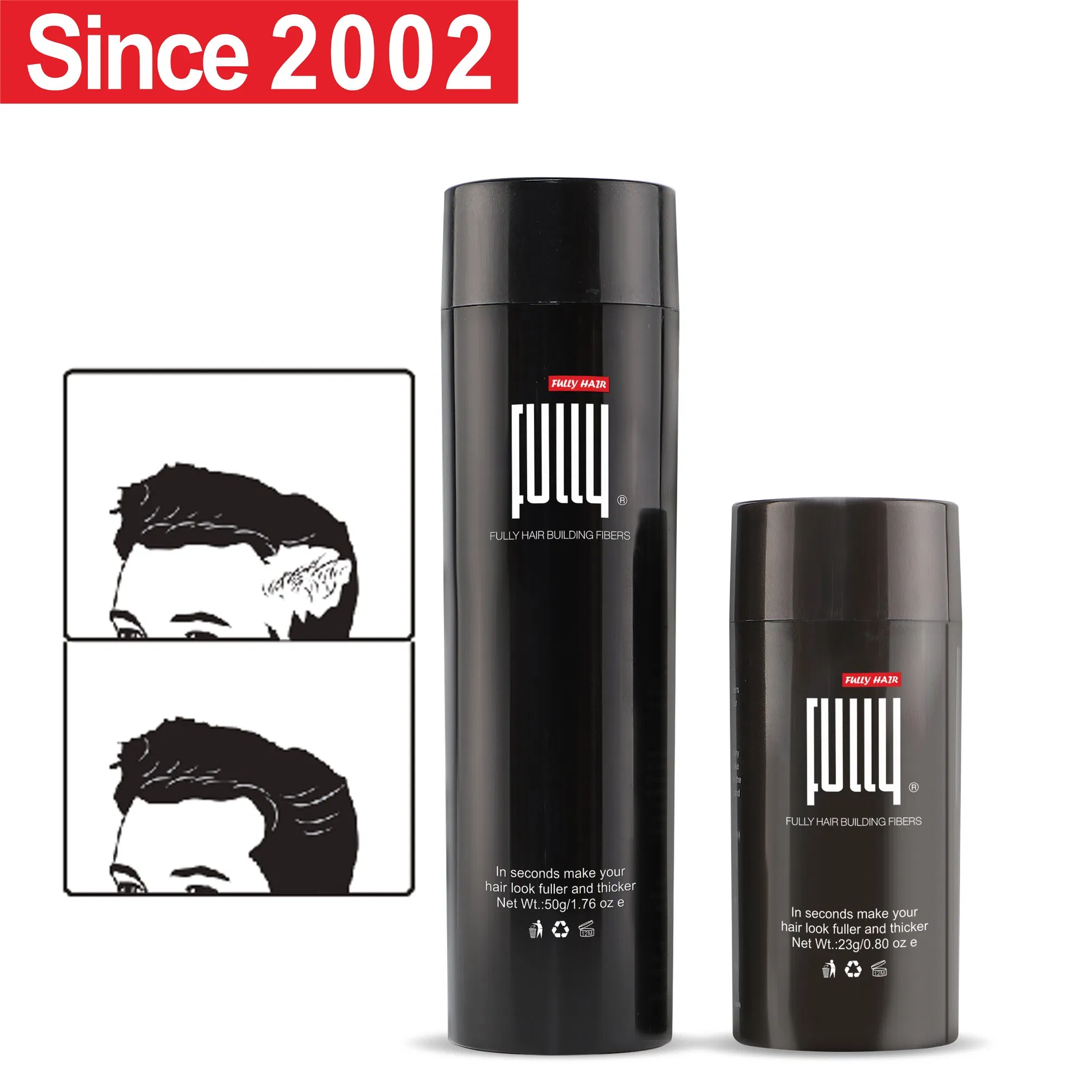 Волокна для волос Keratin Hair Building Fibers, 18 цветов, 50г