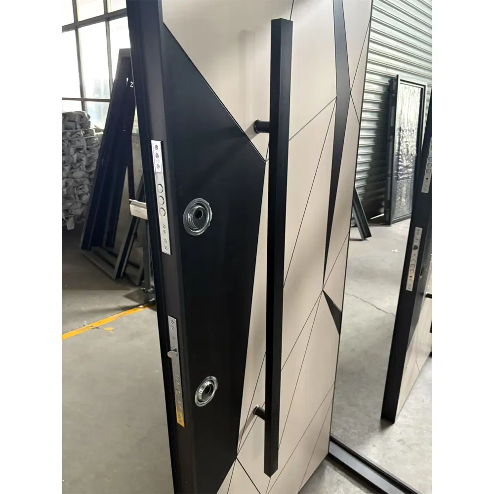 Grand Entrance Luxury Armored Door Steel Frame MDF Panel Middle East