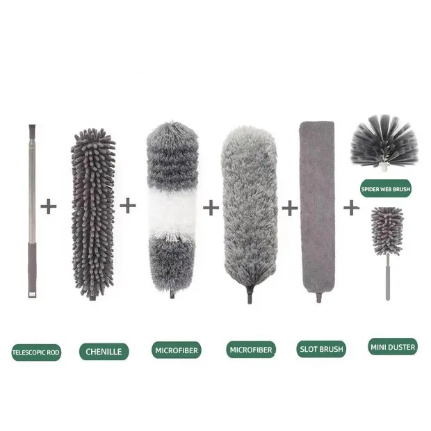 Classic Home Feather Duster for Cleaning Telescopic Microfiber Collector Duster