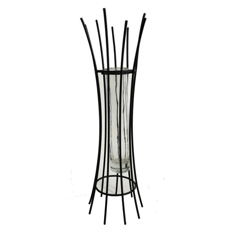 Steel Stand with Glass Holder for Home Deco and Decoration