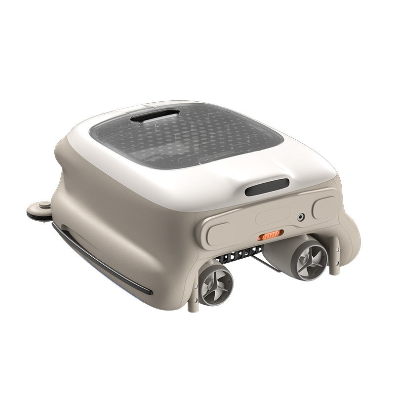 Automatic Pool Vacuum Cleaner Collects Floating Blades - PPS Pool Surface Cleaning Robot