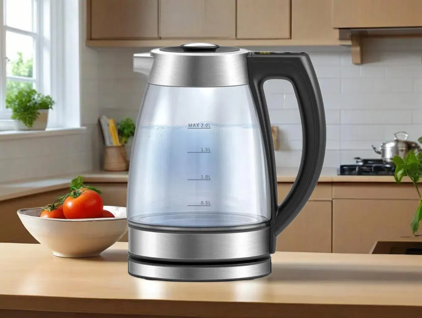 Stylish Glass Electric Kettle with Temperature Control Features