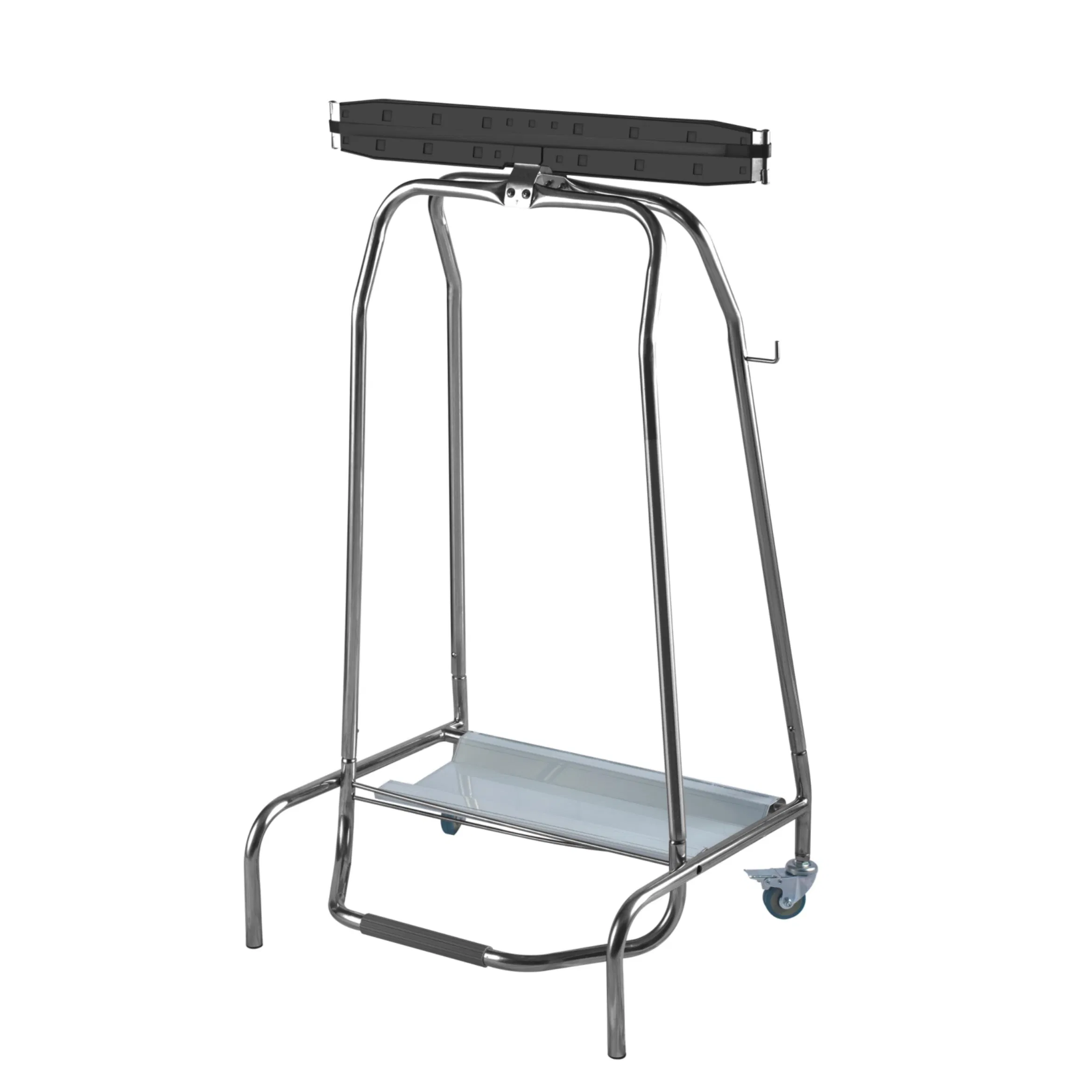 Большой квадратный мусорный бак из нержавеющей стали