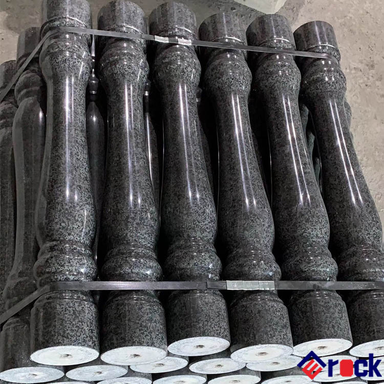 Polished Round Bottle Shape Grey/Yellow/Pink/Red/Black Granite Balusters Stone Balustrade for Stairs Steps