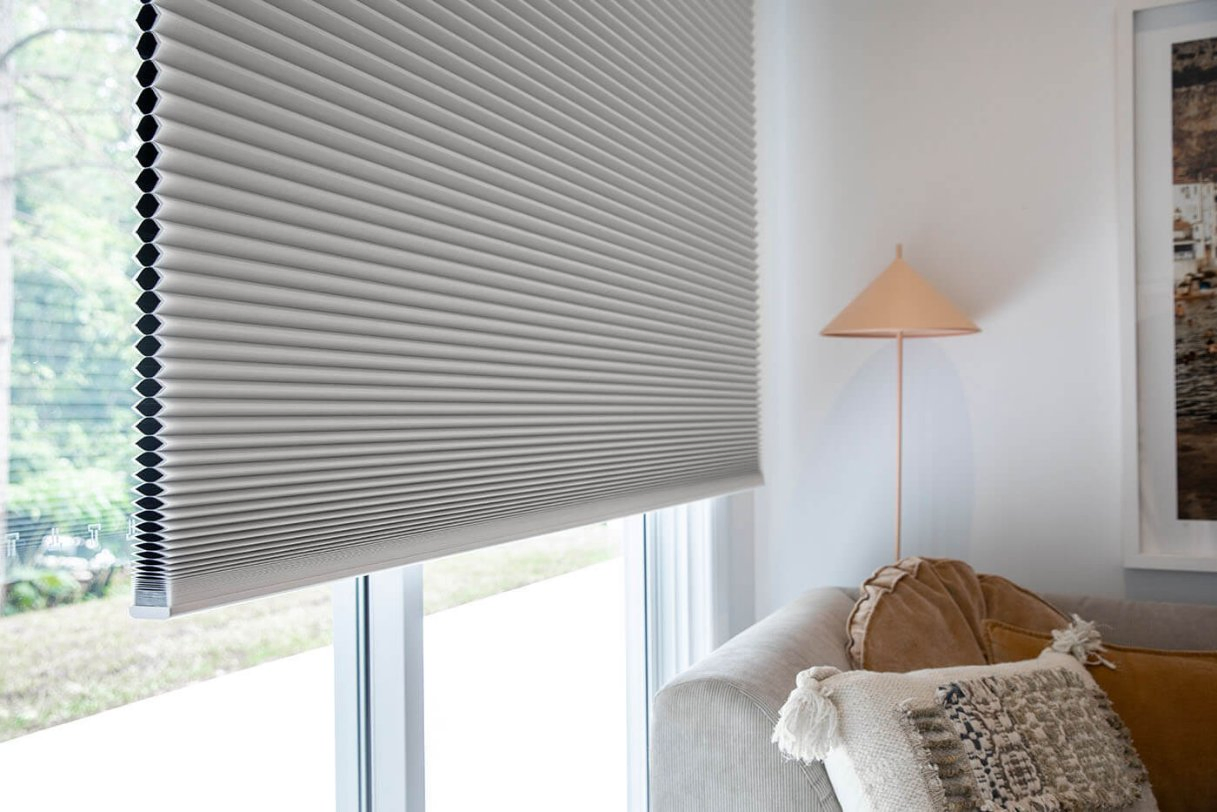 Sisheng Double Cell Cellular Blinds by Hand Control Made of Nonwoven Fabric