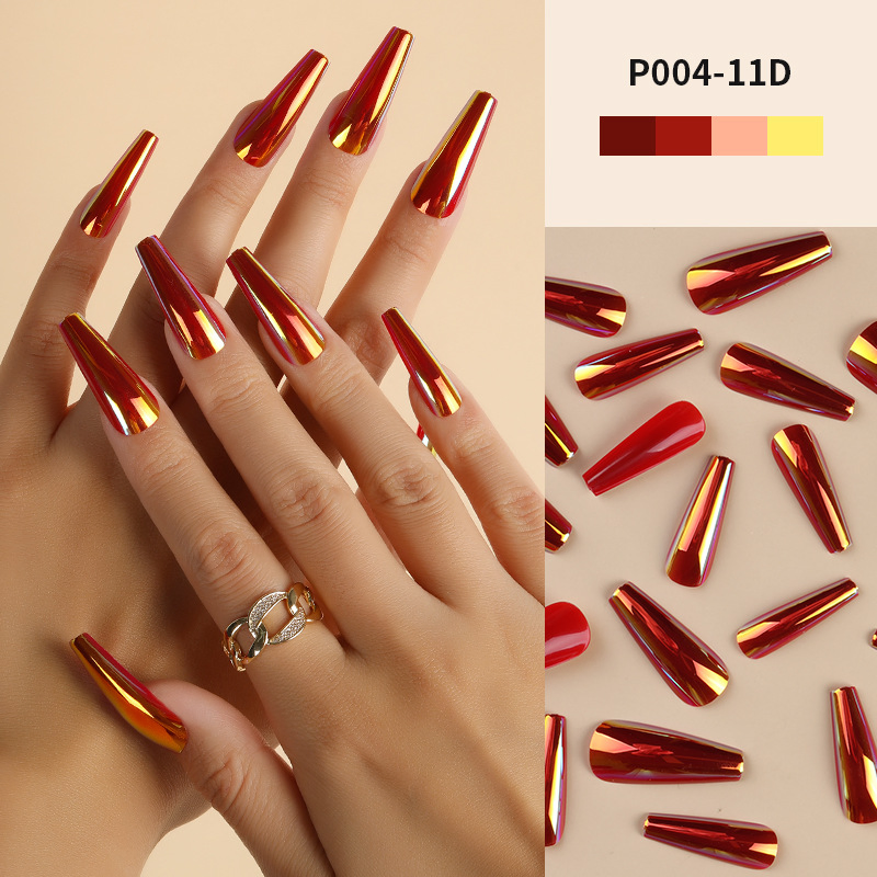 Manicure Pieces Long Wearing Nails Wholesale Ins Style European and American False Pieces Bridal Nail Art