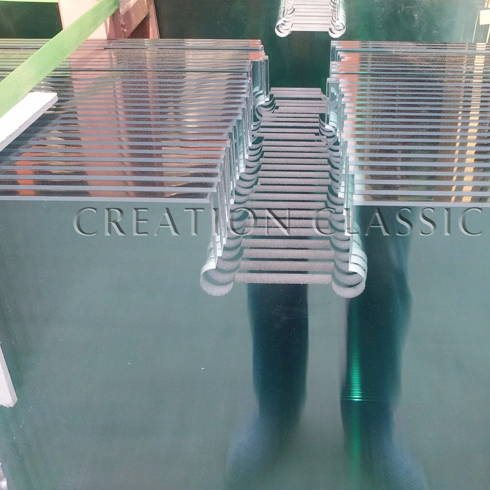 Modern Milky Insulated Bathroom Glass Furniture Fiber Tempered Glass