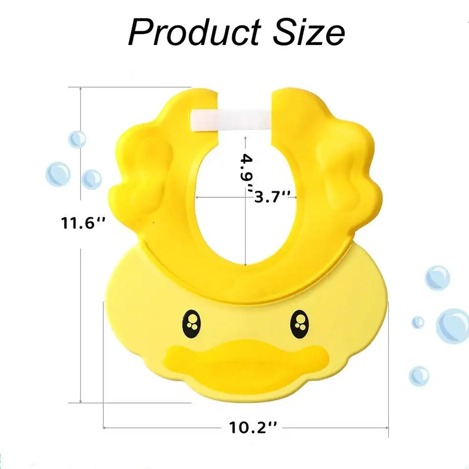 Shower Bath Silicone Cap Soft Adjustable Head Protector Shampoo Cap