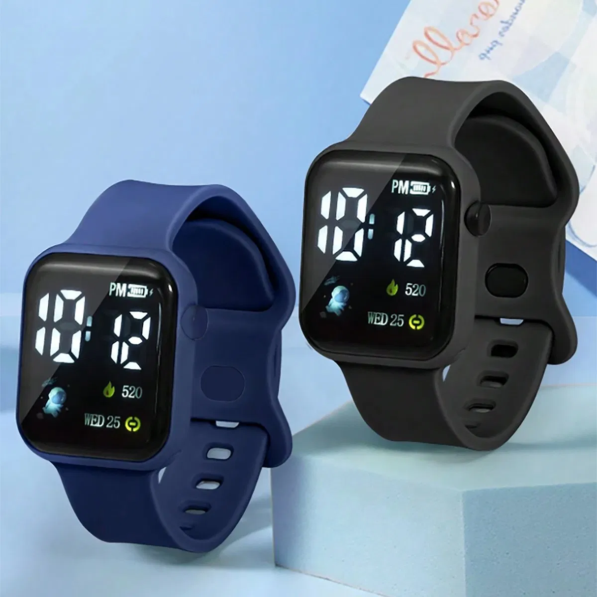 Two Color Child Gift Watch Set Astronaut Catoon Cute