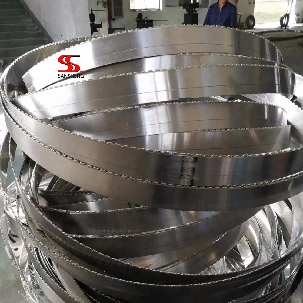 Marble Blocks Cutting Diamond Bandsaw Blade Machine Blade Carbon Steel High Specific Gravity Foam Glass 0.315in (8mm) 4023*27*0.9mm