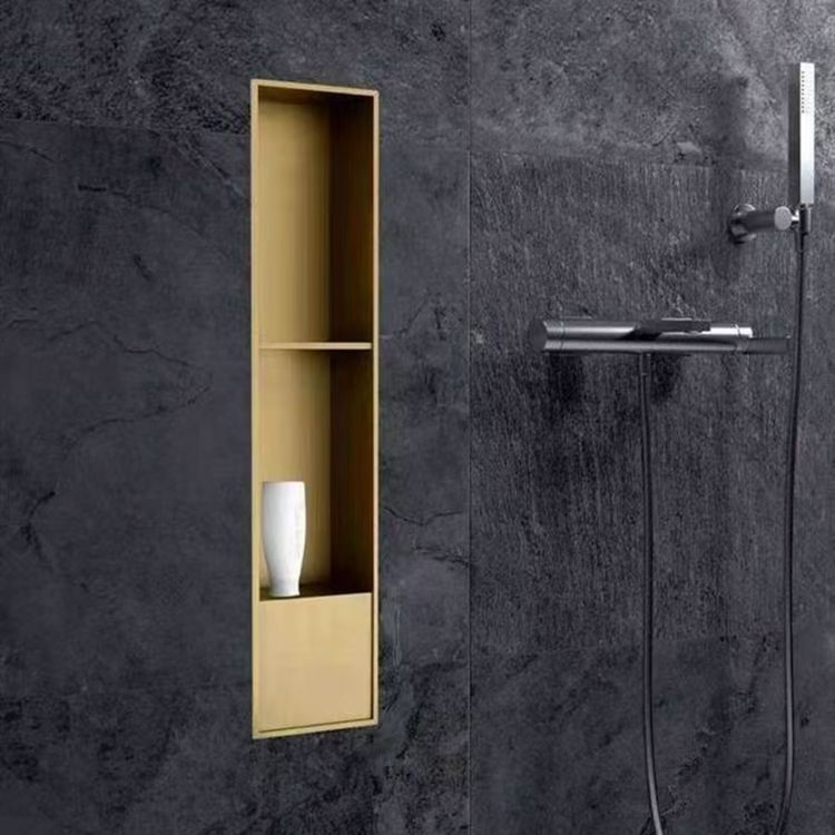 Premium Design Sleek Matte Black 13 Inch Shower Niche 304 Stainless Tile Insert Wall Niche Installation for Bathroom Renovation