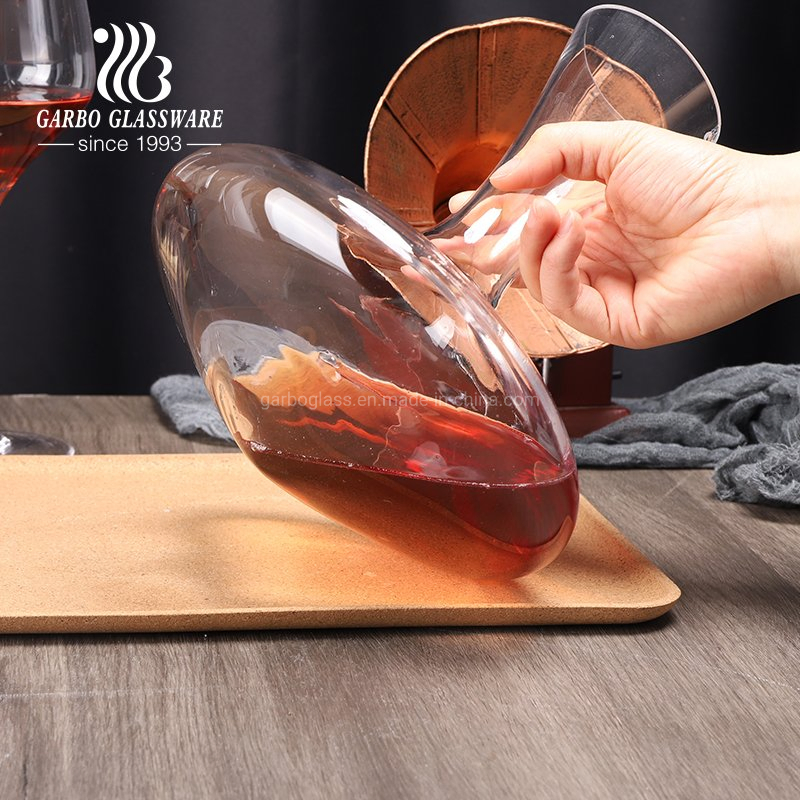 1.6 Liter Crystal Hand Blown Stunning Red Wine Tumbler Decanter Not Fall